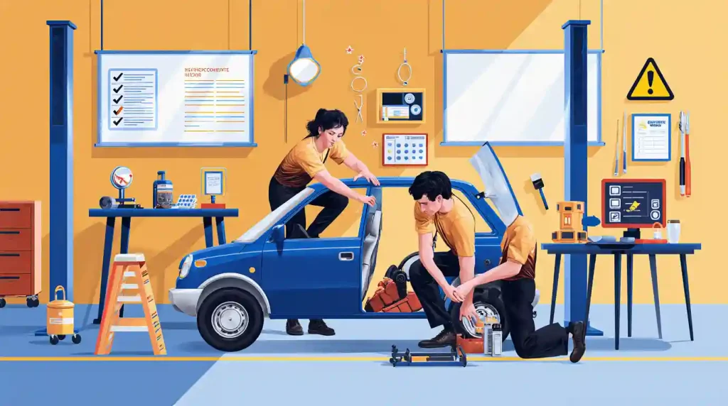 entretien d'une micro-car